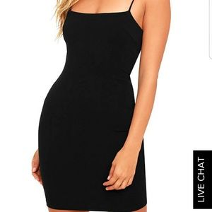 Flaunt It Black Bodycon Dress